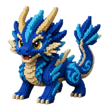 Galador, a blue legendary Chikimon